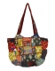 BORSE DA SPALLA BORSA DA SPALLA ROTONDA IN COTONE PACTHWORK E SARI - Etnika Slog d.o.o.
