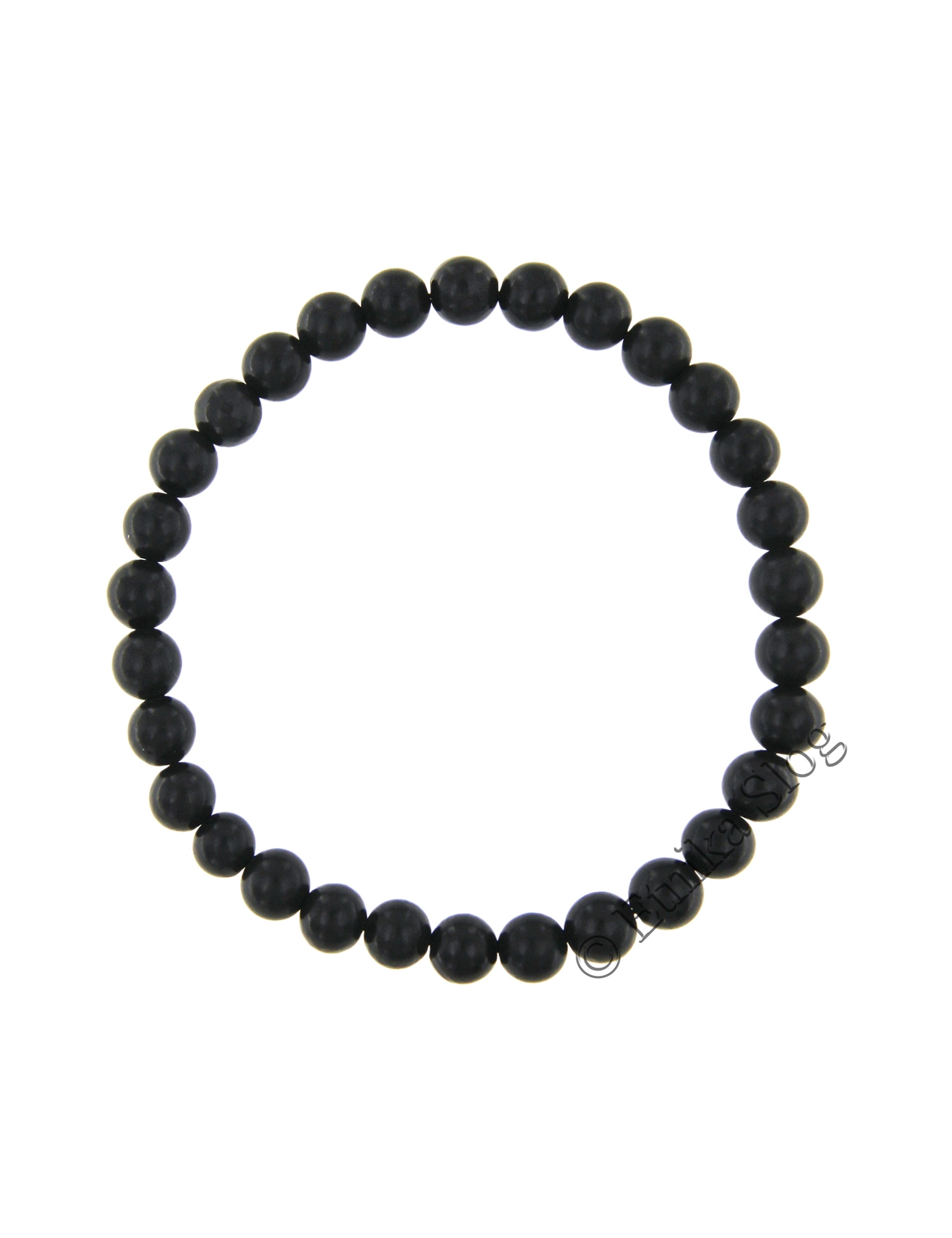 BRACCIALETTO IN PIETRA DURA - SHUNGITE - ELASTICO BRACCIALETTO IN PIETRA DURA - SHUNGITE - ELASTICO