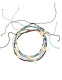 CAVIGLIERA IN COTONE CON PERLINE COLORATE E MADREP