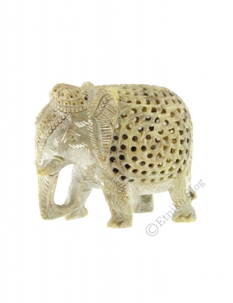 SOPRAMMOBILI ELEFANTE IN SAPONARIA TRAFORATO CON CUCCIOLO DENTR - com Etnika Slog d.o.o.