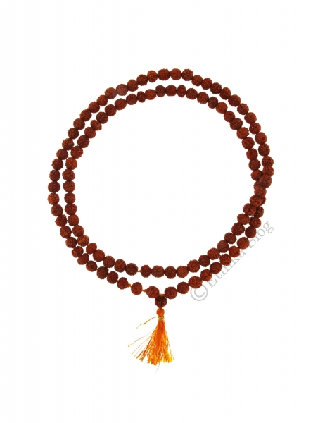 COLLANE MALA TIBETANE COLLANA&nbsp;MALA SEMI DI RUDRA RUDRAKSHA&nbsp;ROSSA DIAMETR - com Etnika Slog d.o.o.