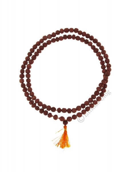COLLANE MALA TIBETANE COLLANA&nbsp;MALA SEMI DI RUDRA RUDRAKSHA MARRONE DIAME - com Etnika Slog d.o.o.