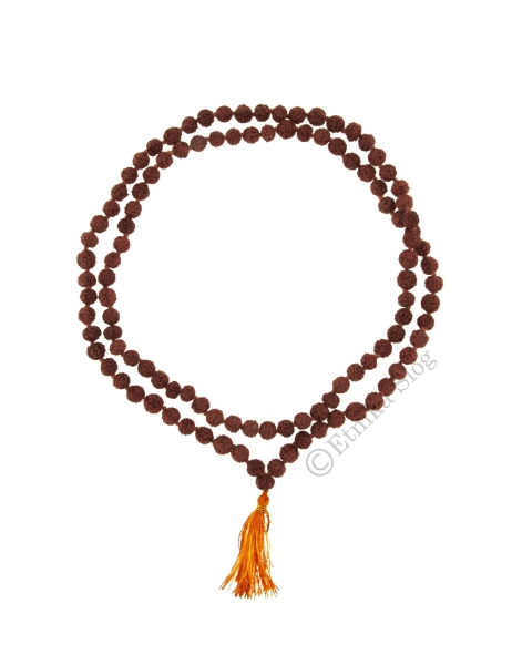 COLLANE MALA TIBETANE COLLANA&nbsp;MALA SEMI DI RUDRA RUDRAKSHA MARRONE DIAME - com Etnika Slog d.o.o.