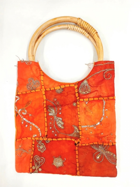 BORSA PATCHWORK SARI,&nbsp;VARI COLORI DISPONIBILI/