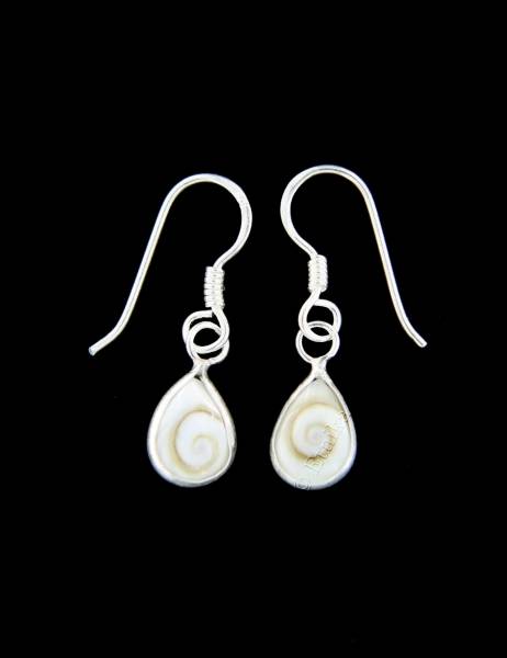 ORECCHINI IN ARGENTO CON CONCHIGLIA OCCHIO DI SHIV