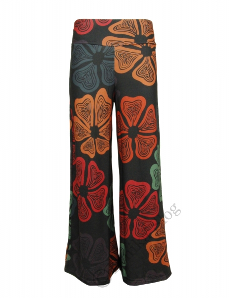 PANTALONE PALAZZO IN VISCOSA CON ELASTAN TINTA UNI