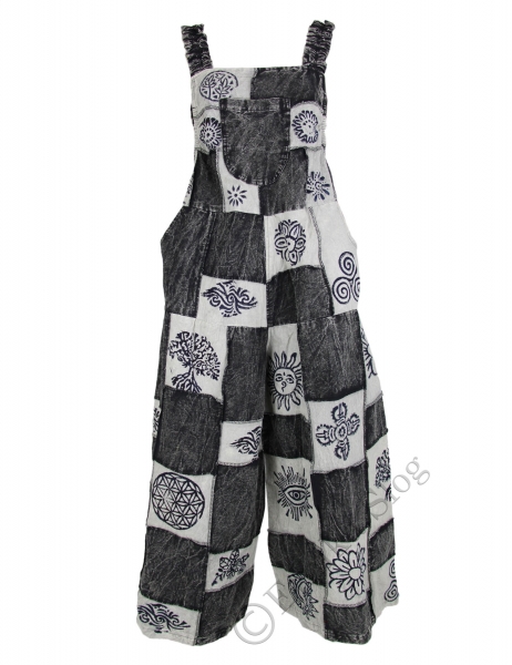 SALOPETTE PANTALONE&nbsp;DRITTO IN COTONE STONE WASHED