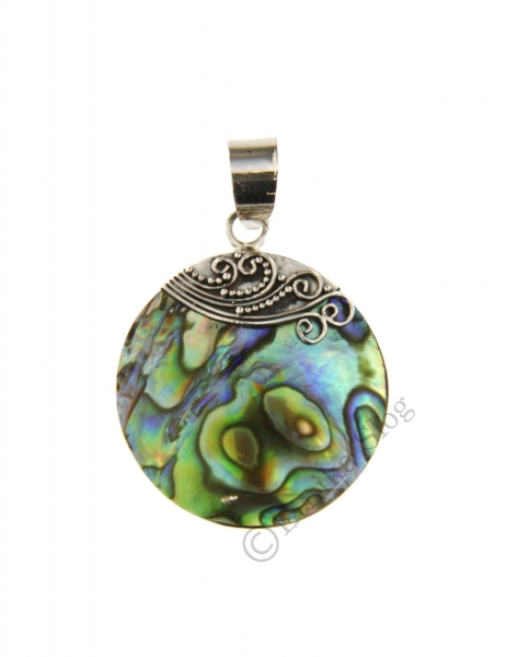 PENDENTE IN ARGENTO CON CONCHIGLIA DI ABALONE.br