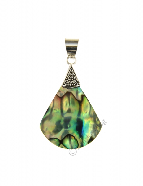PENDENTE IN ARGENTO CON CONCHIGLIA DI ABALONE.br