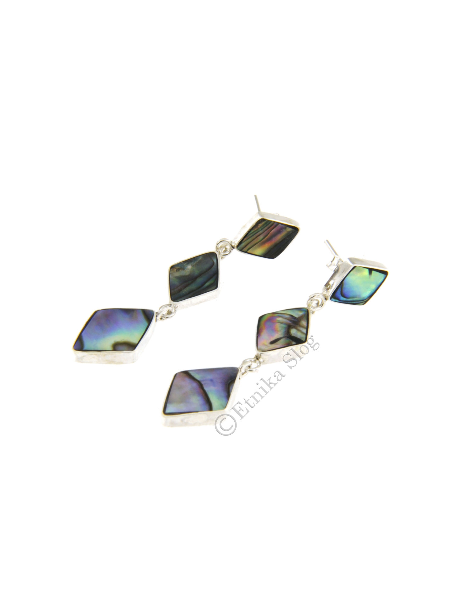 ORECCHINI IN ARGENTO CON CONCHIGLIA DI ABALONE.br ORECCHINI IN ARGENTO CON CONCHIGLIA DI ABALONE.br