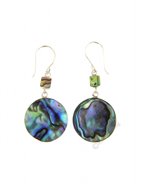 ORECCHINI IN ARGENTO CON CONCHIGLIA DI ABALONE.br