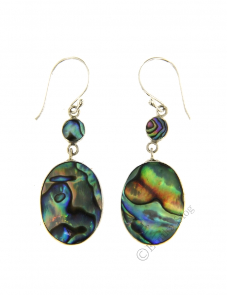 ORECCHINI IN ARGENTO CON CONCHIGLIA DI ABALONE.br