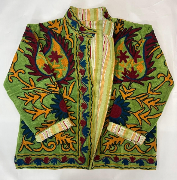 GIACCA SUZANI RICAMATA, MODELLO GIACCHINO CORTO IN