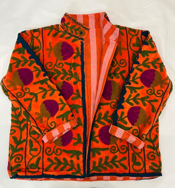 GIACCA SUZANI RICAMATA, MODELLO GIACCHINO CORTO IN