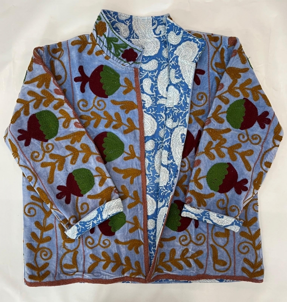 GIACCA SUZANI RICAMATA, MODELLO GIACCHINO CORTO IN