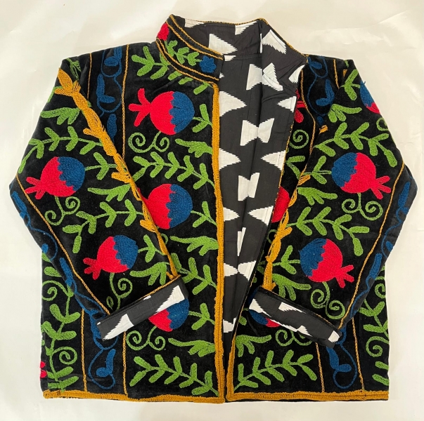 GIACCA SUZANI RICAMATA, MODELLO GIACCHINO CORTO IN