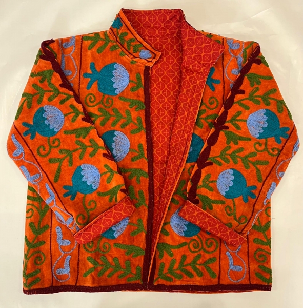 GIACCA SUZANI RICAMATA, MODELLO GIACCHINO CORTO IN