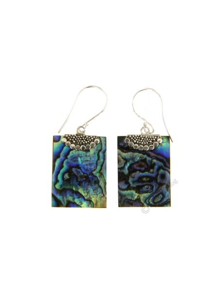 ORECCHINI&nbsp;IN ARGENTO&nbsp;CON CONCHIGLIA&nbsp;DI ABALONE.br
