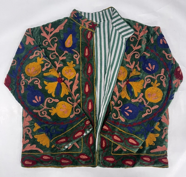 GIACCA SUZANI RICAMATA, MODELLO GIACCHINO CORTO IN