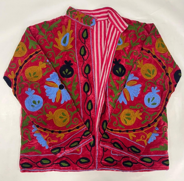 GIACCA SUZANI RICAMATA, MODELLO GIACCHINO CORTO IN