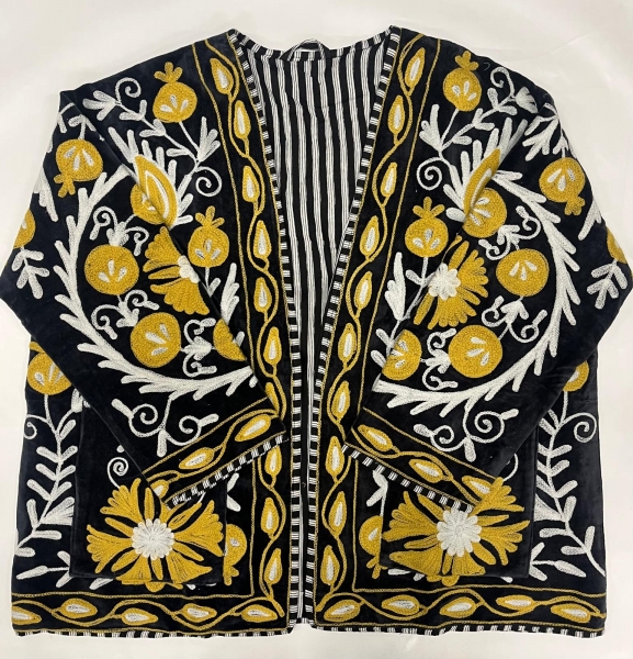 GIACCA SUZANI RICAMATA, MODELLO LARGO , GIACCHINO