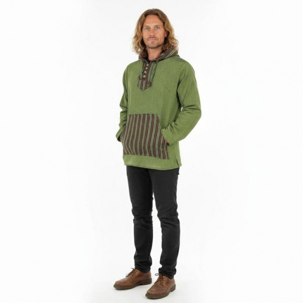 CAMICIA / FELPA COTONE TINTA UNITA CANGIANTE E RIG