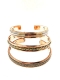 BRACCIALE APERTO IN RAME&nbsp;LISCIO CON LAVORAZIONIbr