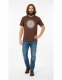 T-SHIRT UOMO COTONE - STONEWASHED CON STAMPA T-SHIRT COTONE TINTA UNITA STONEWASHED CON STAMPA - Etnika Slog d.o.o.