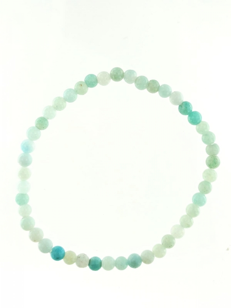 BRACCIALETTO IN PIETRA DURA - AMAZONITE - ELASTICO