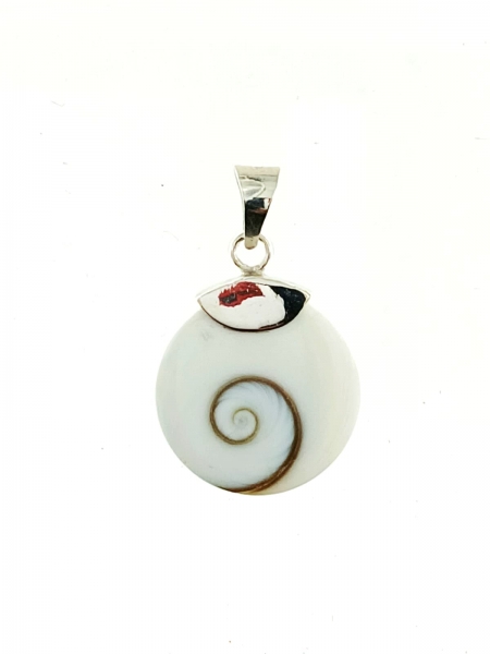 PENDENTE&nbsp;IN ARGENTO&nbsp;CON CONCHIGLIA OCCHIO DI SHIVA