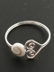 ANELLO IN ARGENTO SOTTILE CON CONCHIGLIA OCCHIO DI