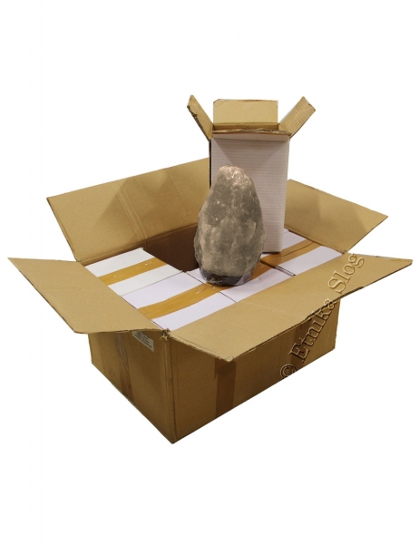 SCATOLONE SET COMPLETO DA&nbsp;6 LAMPADE DI SALE&nbsp;GRIGIO