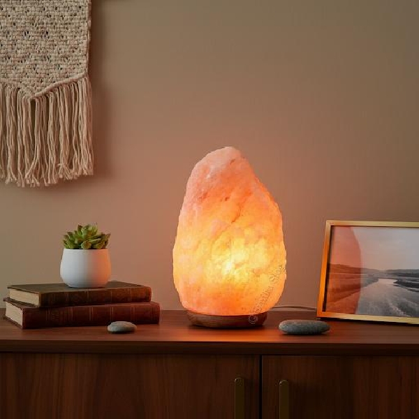 LAMPADA DI SALE ROSA HIMALAYANO GREZZA.COMPL