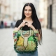 BORSA DA SPALLA ROTONDA IN COTONE PACTHWORK SARI,