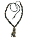 COLLANA CORDONCINO CON PERLINE E PENDENTE FATTO DI