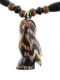 COLLANA CORDONCINO CON PERLINE E PENDENTE FATTO DI