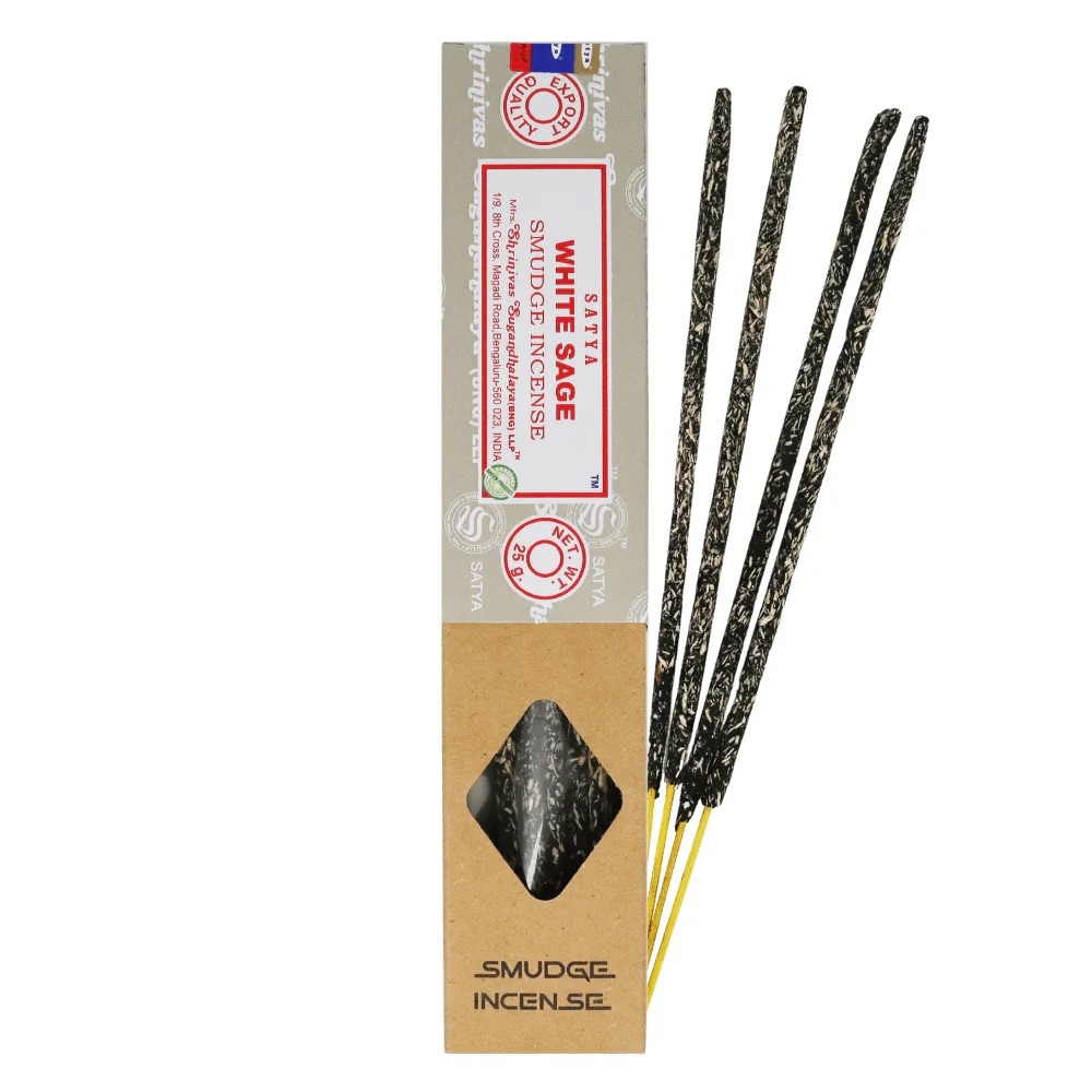 INCENSO SATYA INCENSI SMUDGE , FRAGRANZA WHITE INCENSO SATYA INCENSI SMUDGE , FRAGRANZA WHITE