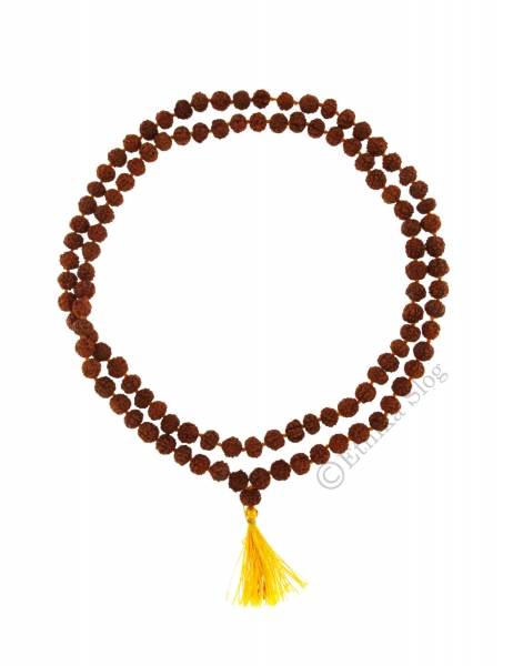 COLLANE MALA TIBETANE COLLANA&nbsp;MALA SEMI DI RUDRA RUDRAKSHA MARRONE DIAME - com Etnika Slog d.o.o.