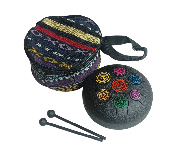 STRUMENTI MUSICALI E TAMBURI TAMBURO&nbsp;TONGUE DRUM IN METALLO, CON CUSTODIA IN - com Etnika Slog d.o.o.