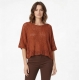 MAGLIA PONCHO CON MANICHE A PIPISTRELLO, IN COTONE