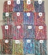 SCIARPA IN COTONE, IN TRE COLORI, TRECCIA EFFETTO