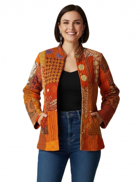 GIACCHINO CORTO MISTOSETA TRAPUNTATA A MANO, CHIUS