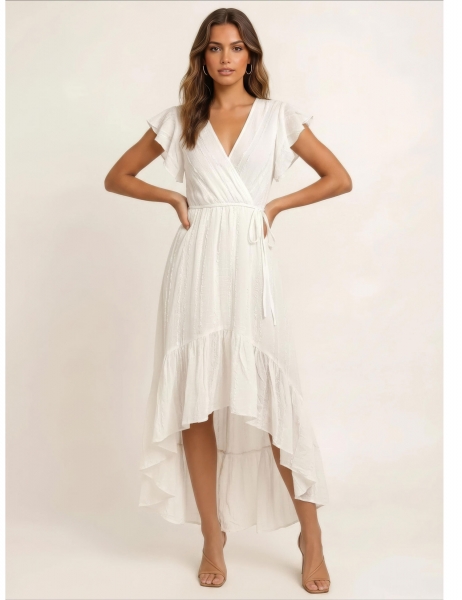 VESTITO LUNGO IN MAGLINA IN TINTA UNITA, SENZA MAN