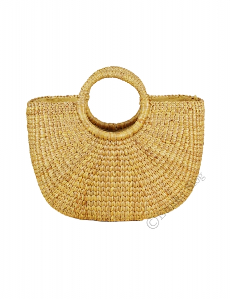 BORSA&nbsp;THAILANDESE&nbsp;DA MANO , BORSETTA TONDA IN GIAC