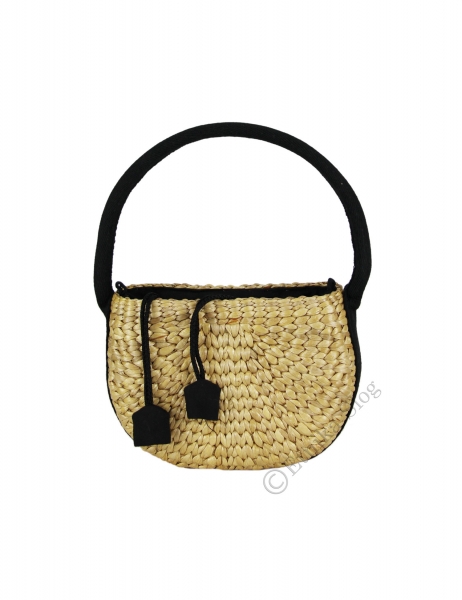 BORSA&nbsp;THAILANDESE&nbsp;DA MANO , BORSETTA TONDA IN GIAC