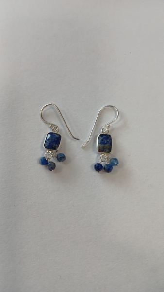 ORECCHINI&nbsp;IN ARGENTO&nbsp;E PIETRA DURA -&nbsp;LAPIS