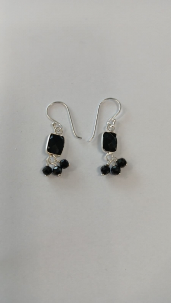 ORECCHINI&nbsp;IN ARGENTO&nbsp;E PIETRA DURA -&nbsp;ONICE