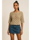 MAGLIA&nbsp;IN COTONE UNCINETTO FATTO A MANO.DISP