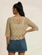 MAGLIA&nbsp;IN COTONE UNCINETTO FATTO A MANO.DISP