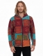 FELPA DA UOMO IN COTONE PATCHWORK STONEWASH E OVER